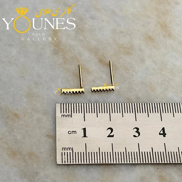 گوشواره طلا خطی بلند